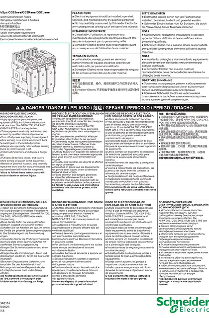 schneider施耐德TeSys GS2Jooo_GS2Kooo_GS2Looo - 开关切断器保险丝 100-160 A - 说明页
